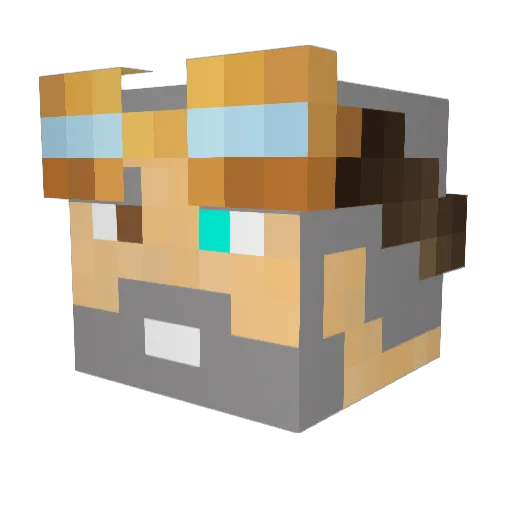 Mehanik226 Minecraft avatar head, 3D render