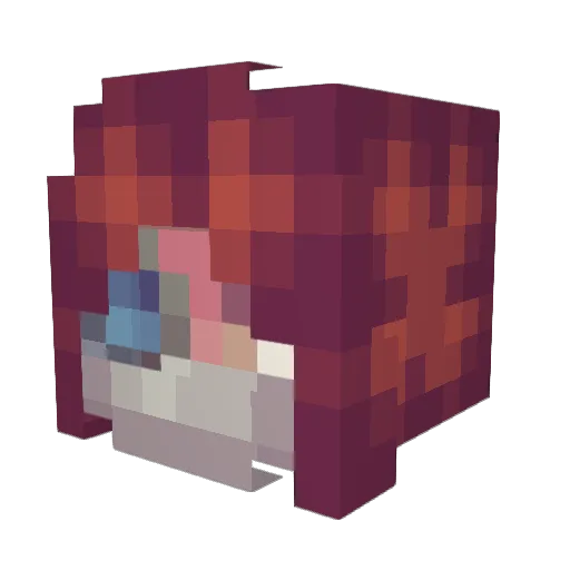 Mehanikus Minecraft avatar head, 3D render