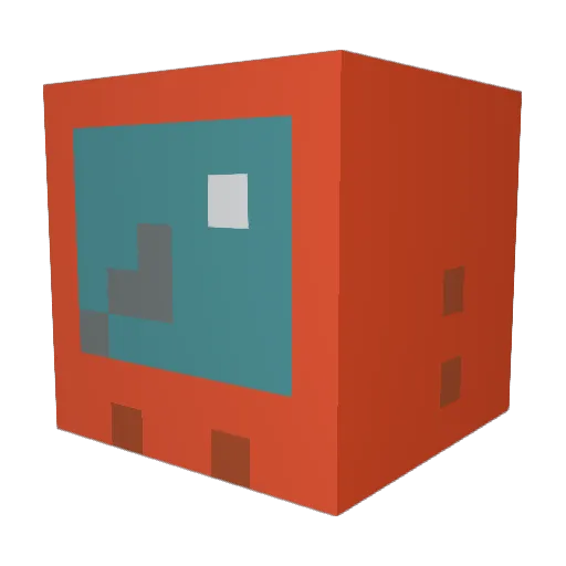 Mehcarr2 Minecraft avatar head, 3D render
