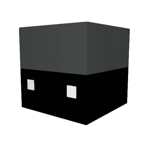 Mehdiking Minecraft avatar head, 3D render