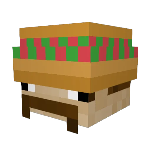 Meheekaner Minecraft avatar head, 3D render