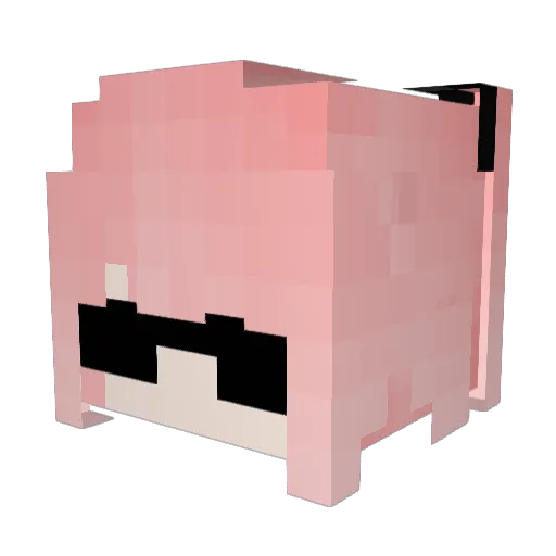 Mehiraaaaaa Minecraft avatar head, 3D render