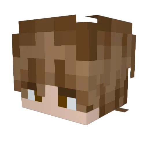Mehmedalija Minecraft avatar head, 3D render