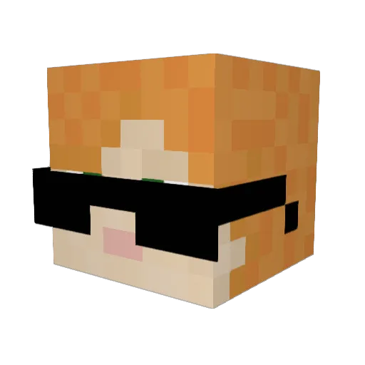 MehmetMitAMG Minecraft avatar head, 3D render