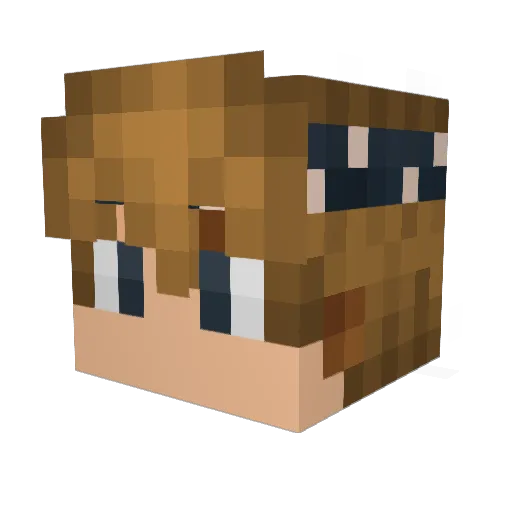 MehmetSaid44 Minecraft avatar head, 3D render
