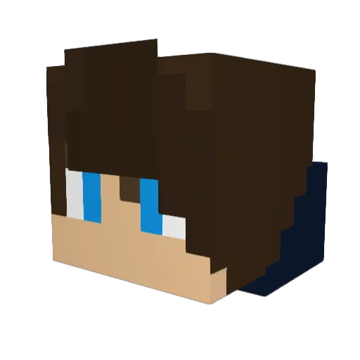 MehmetTR Minecraft avatar head, 3D render