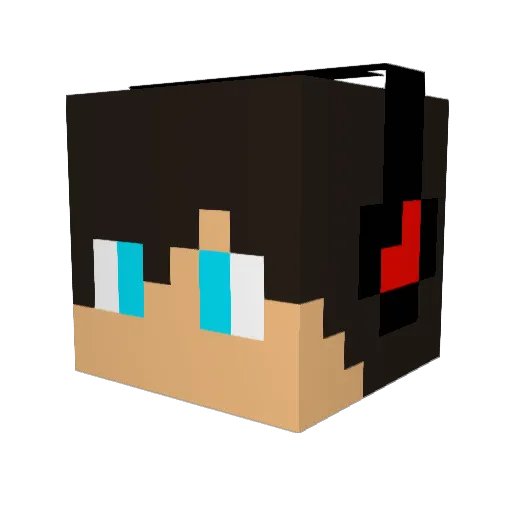 MehmetY16 Minecraft avatar head, 3D render