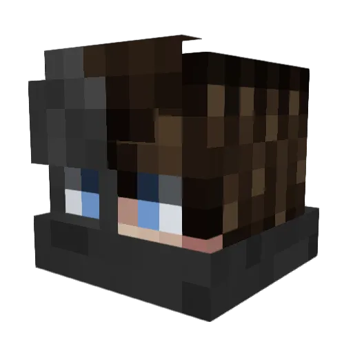 Mehmet_t Minecraft avatar head, 3D render