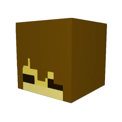 MehmetttK Minecraft avatar head, 3D render