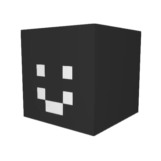 Mehock Minecraft avatar head, 3D render