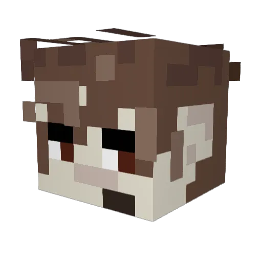 Mehpixs Minecraft avatar head, 3D render