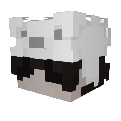 Mehrer Minecraft avatar head, 3D render