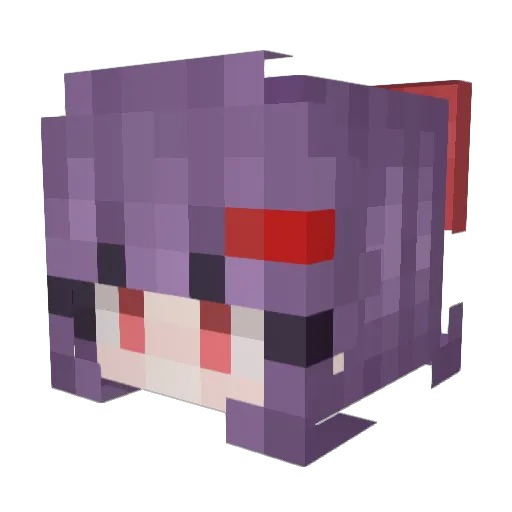 MeiMei0103 Minecraft avatar head, 3D render