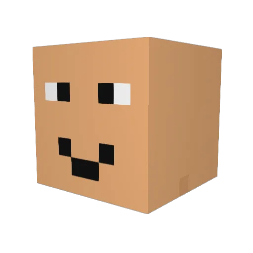 MeiPrincess Minecraft avatar head, 3D render