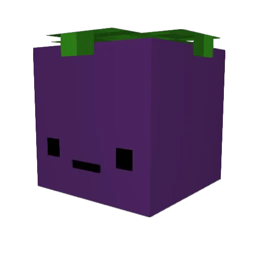 MeiZun Minecraft avatar head, 3D render