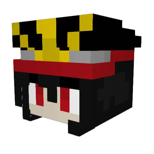 Mei_Craft_8 Minecraft avatar head, 3D render