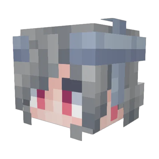 Mei_Kael Minecraft avatar head, 3D render