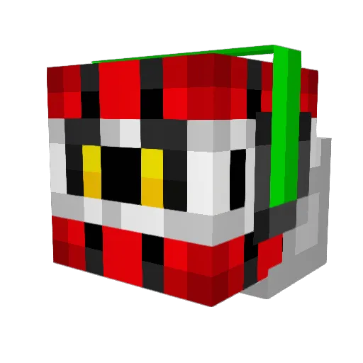 MeiaUm61 Minecraft avatar head, 3D render