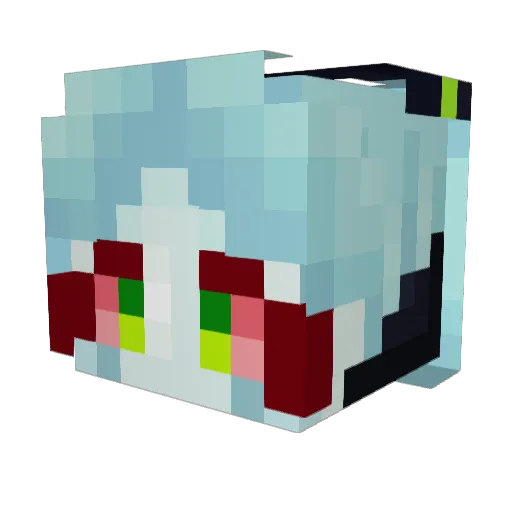 Meicitap Minecraft avatar head, 3D render