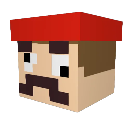 Meicmo Minecraft avatar head, 3D render