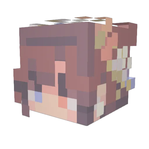 Meigui2021 Minecraft avatar head, 3D render