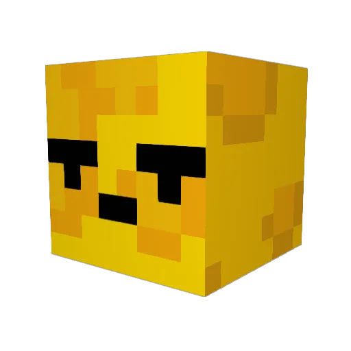 Meijcraft Minecraft avatar head, 3D render