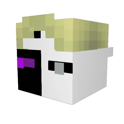 Meikomat Minecraft avatar head, 3D render