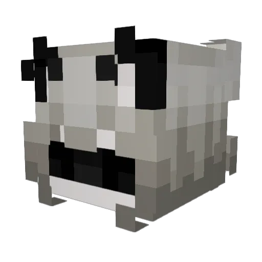Meiluu Minecraft avatar head, 3D render