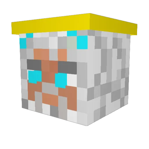Mein_Kampf3 Minecraft avatar head, 3D render