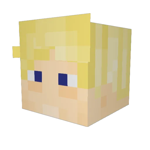 Meinardas75 Minecraft avatar head, 3D render
