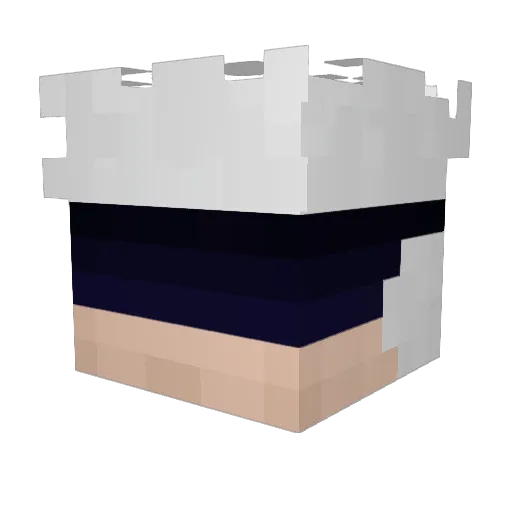 Meini1 Minecraft avatar head, 3D render
