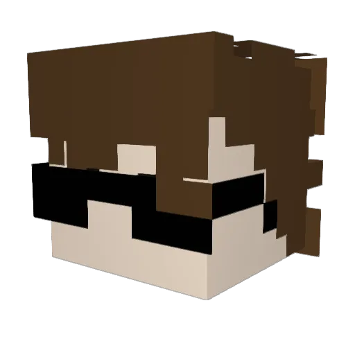 MeisManftw Minecraft avatar head, 3D render