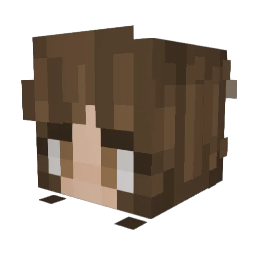 Meis_112 Minecraft avatar head, 3D render
