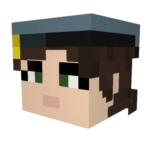 MeisteN_1 Minecraft avatar head, 3D render