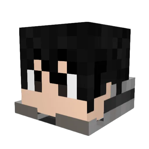 MeisterFischkopp Minecraft avatar head, 3D render