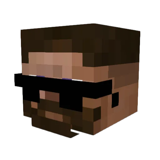 MeisterLampex3 Minecraft avatar head, 3D render