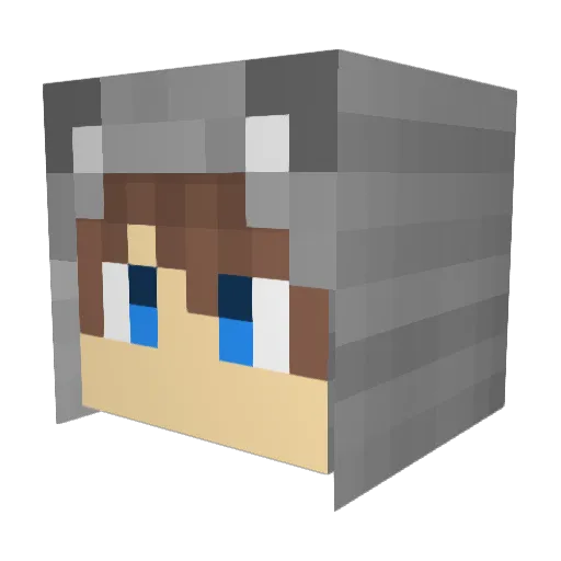 MeisterMiles Minecraft avatar head, 3D render