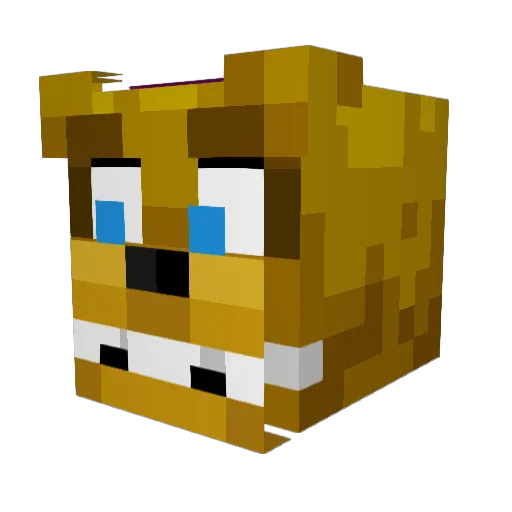 MeisterTil Minecraft avatar head, 3D render