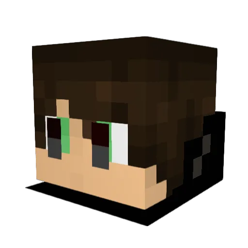 MeiteiNeko Minecraft avatar head, 3D render