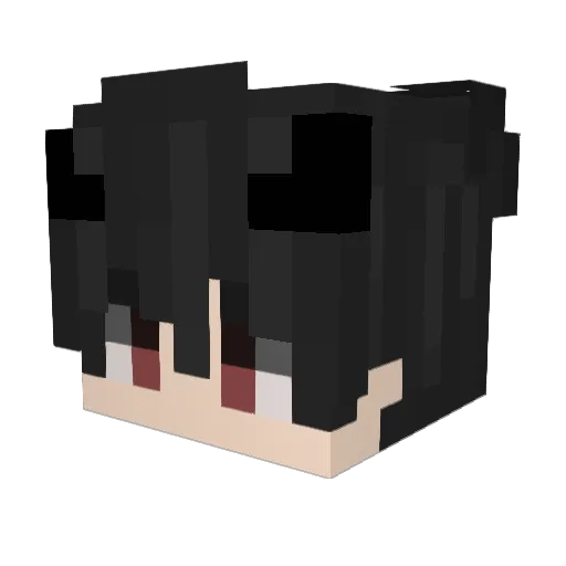 Meiyodes Minecraft avatar head, 3D render