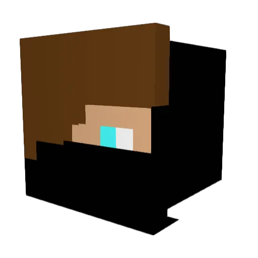Mejkrs Minecraft avatar head, 3D render