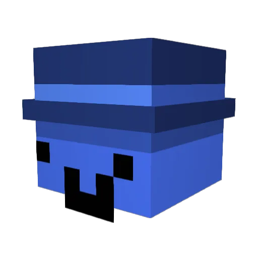 Mejricek Minecraft avatar head, 3D render
