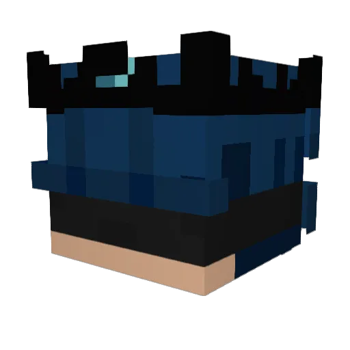 Mejsoon_ Minecraft avatar head, 3D render