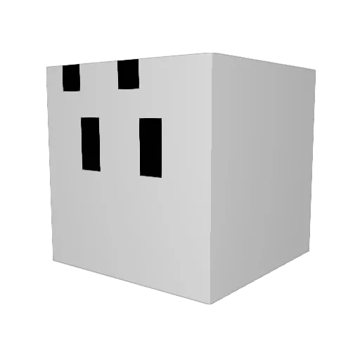 Mejuya Minecraft avatar head, 3D render