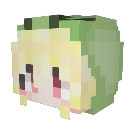 Meka29 Minecraft avatar head, 3D render