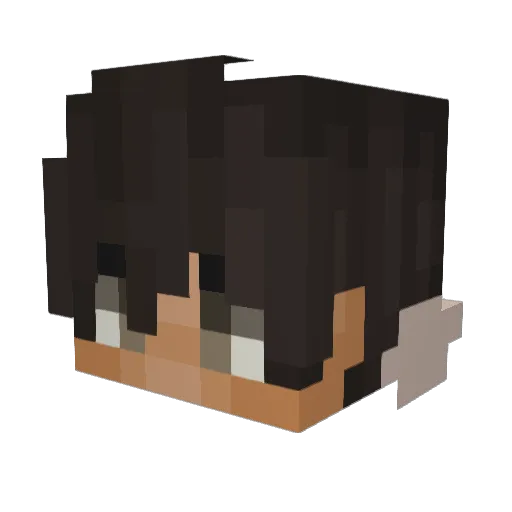 Meka777 Minecraft avatar head, 3D render