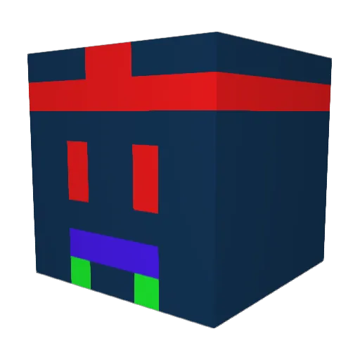 Mekrub Minecraft avatar head, 3D render