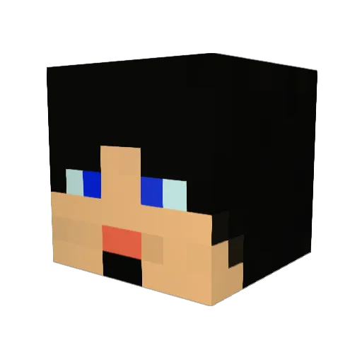 MekysCZ Minecraft avatar head, 3D render