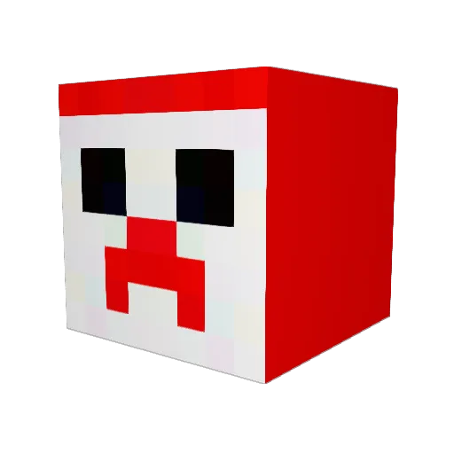 Mel1000 Minecraft avatar head, 3D render