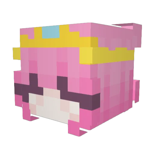 Mel333 Minecraft avatar head, 3D render